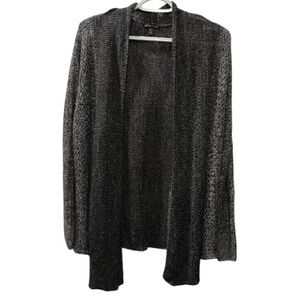 Eileen Fisher Linen Cardigan Black Size XL